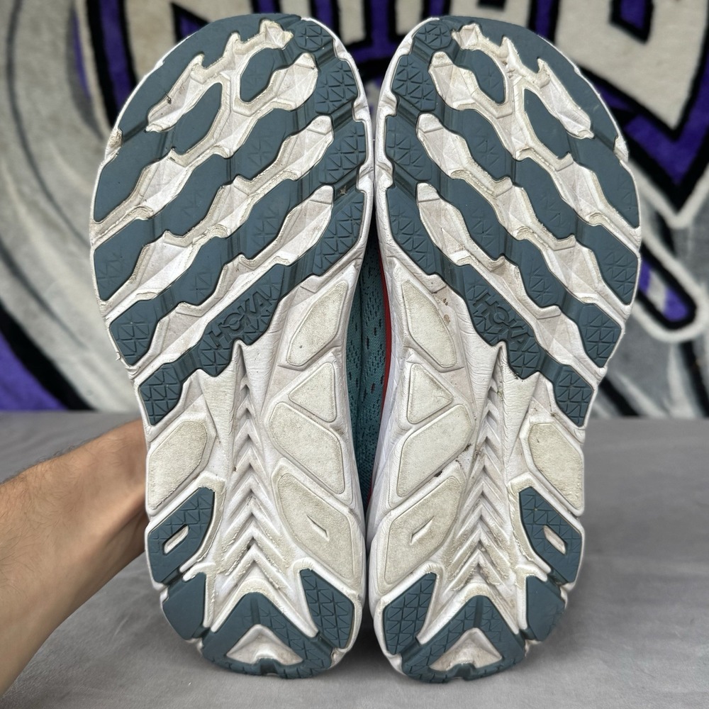 Size 9.5D - Hoka One One Clifton 8 1119393 RTAR Real Teal Aquarelle Shoes Men's - Picture 8 of 10